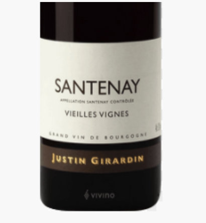 (image for) Justin Girardin Santenay Vielles Vignes 2022